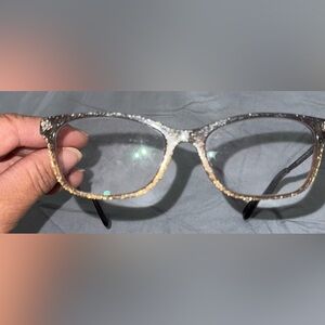 Coach Women's Glasses with Glitter Accents